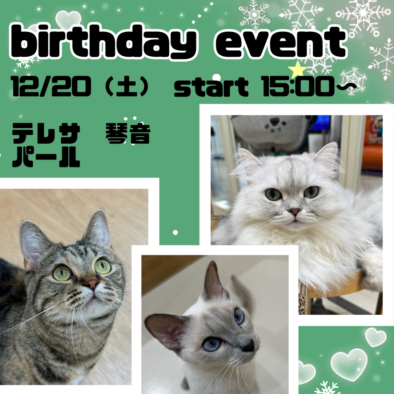 『12月お誕生日会のお知らせ』