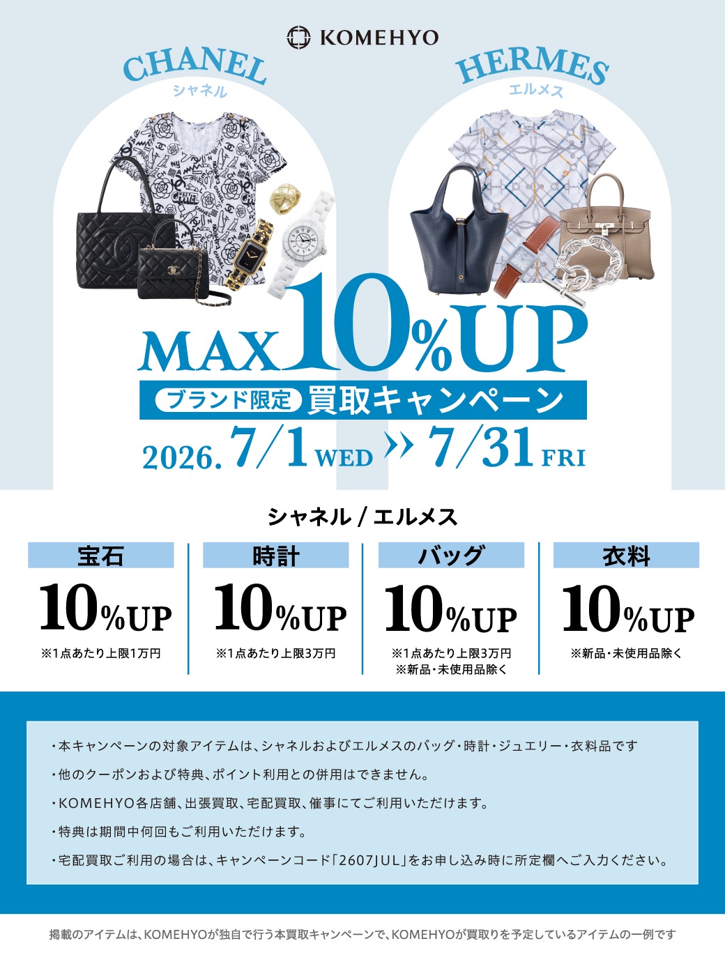 MAX10%UP買取キャンペーン