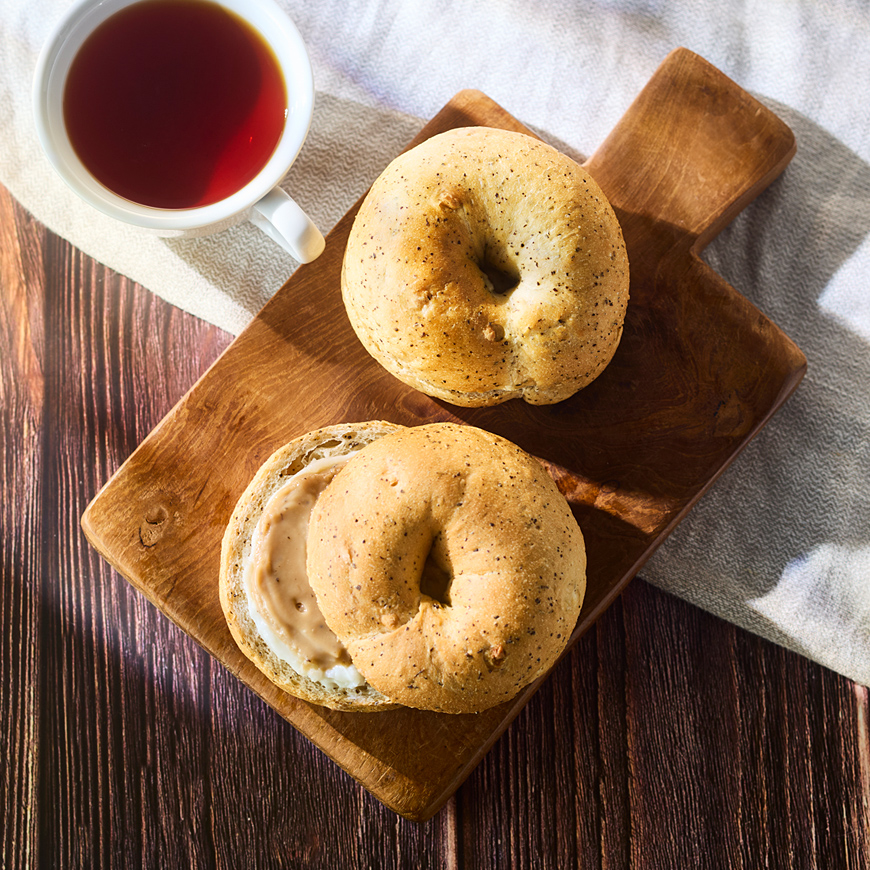 紅茶香る、春待ちベーグルサンド