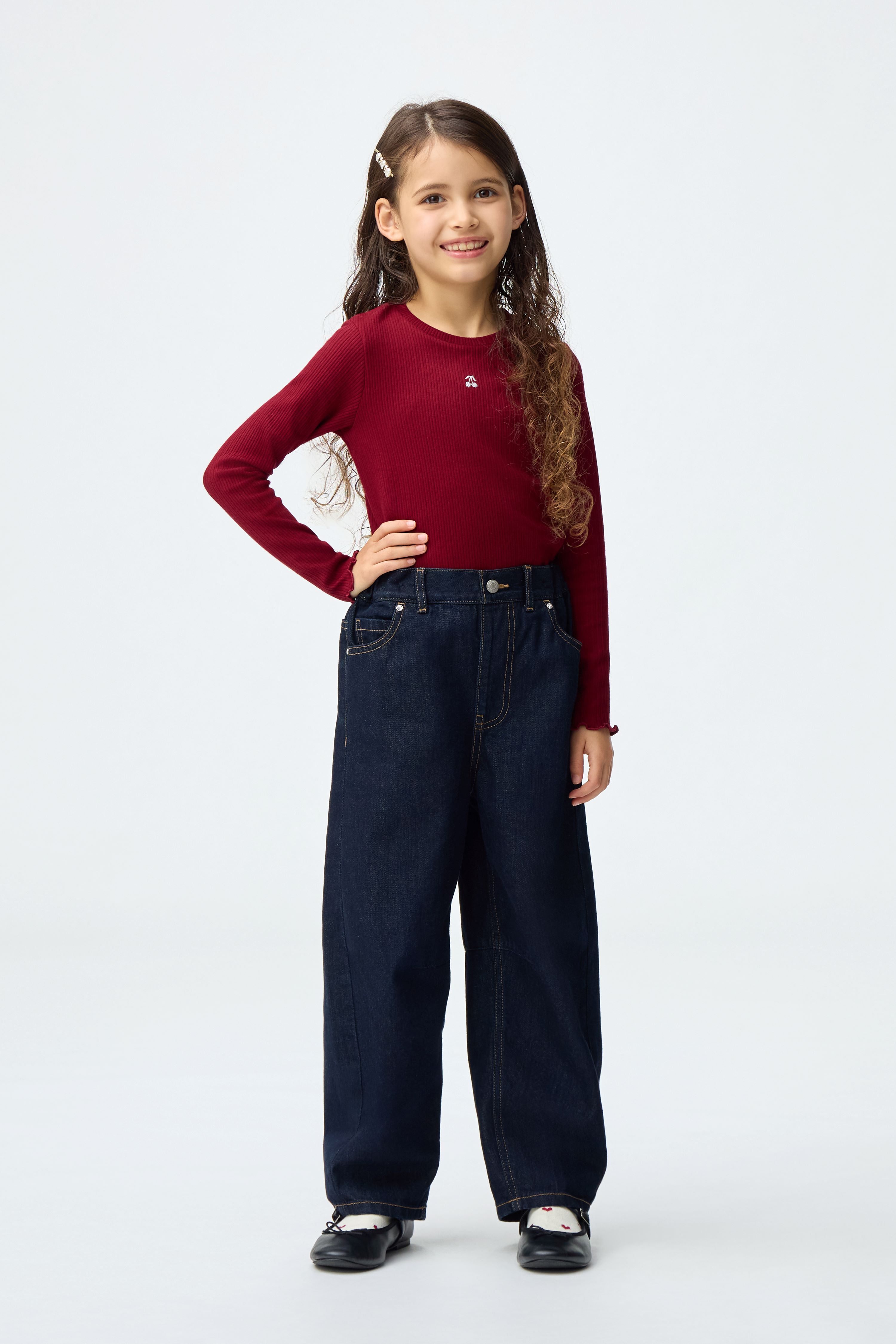 barrel leg jeans
